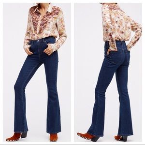ONLY WORN ONCE: Free People flare jeans